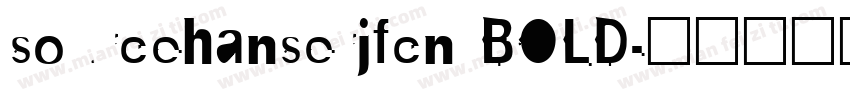 sourcehanserjfcn BOLD字体转换